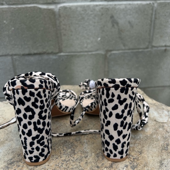 Miss Lola animal print lace up heels 
Size 6.5 - Picture 3 of 4